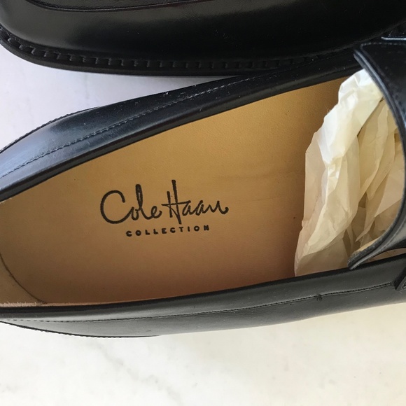 NWOT COLE HAAN BLACK LEATHER PENNY LOAFER - Picture 10 of 10
